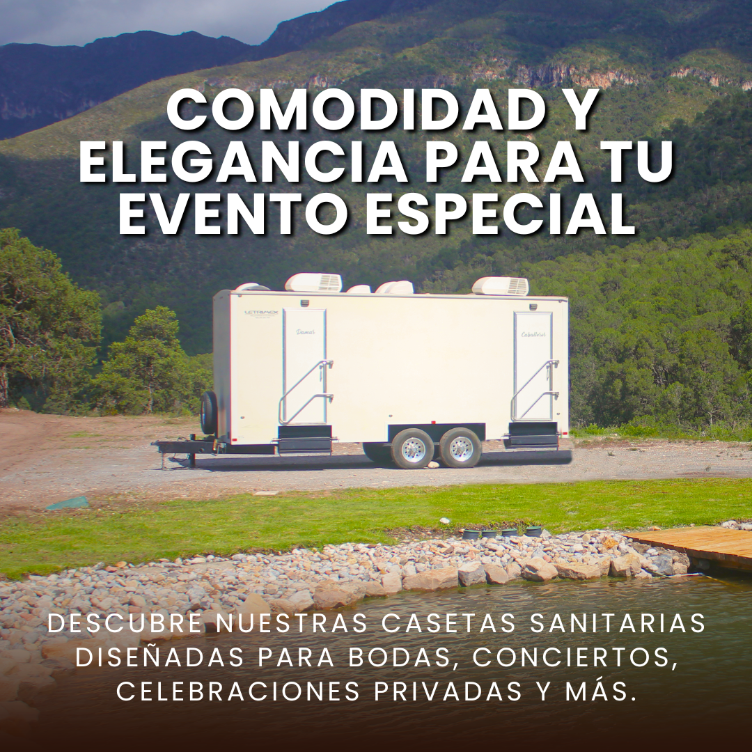 ¡Conoce nuestra amplia gama de baños para evento!
